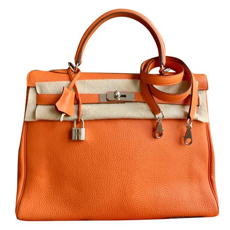 hermes orange purse|orange hermes kelly bag.